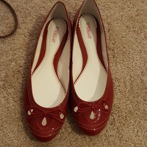 Seychelles Patent Leather Red Flats